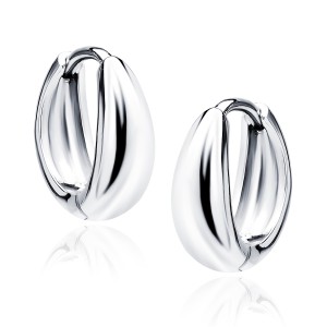 Cercei rotunzi argint Ø13 mm DiAmanti Z1874DER-DIA (Argint 925‰ 2,3 g.)